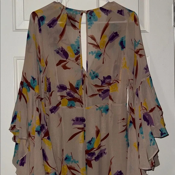 Free People X Ti-MoFloral Cream Jumpsuit